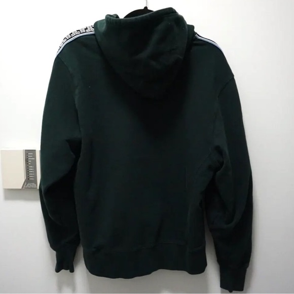 Tory Burch Sport French Terry Geo-T Logo Hoodie Sweatshirt Green Medium - Picture 3 of 8